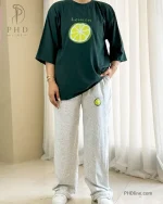 ست تیشرت شلوار green lemon