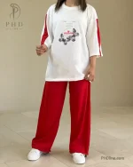 ست تیشرت شلوار لارا پروانه