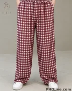 شلوار زنانه Red plaid