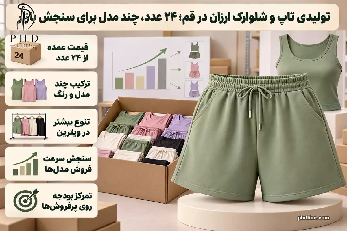 تولیدکننده تاپ و شلوارک ارزان در قم