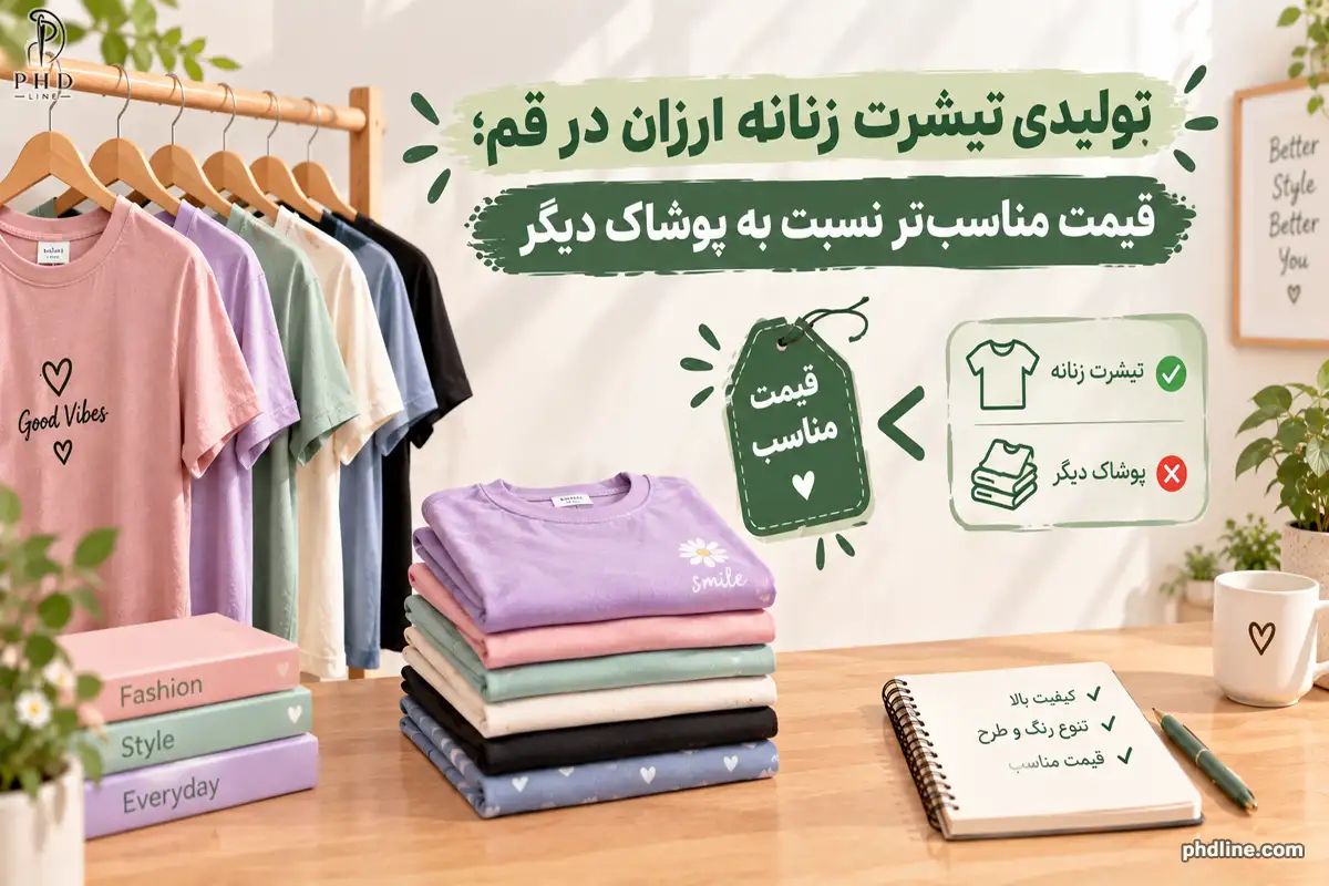 تولیدی تیشرت زنانه ارزان برای قم