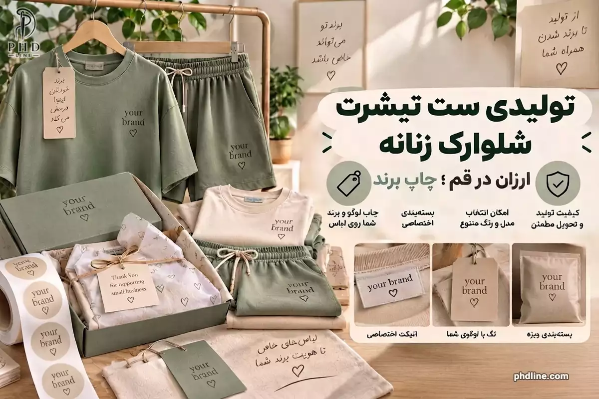 تولیدی ست تیشرت شلوارک زنانه ارزان در استان قم