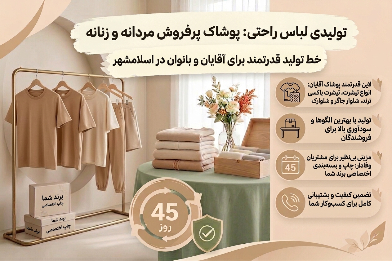 لباس راحتی زنانه عمده در اسلامشهر
