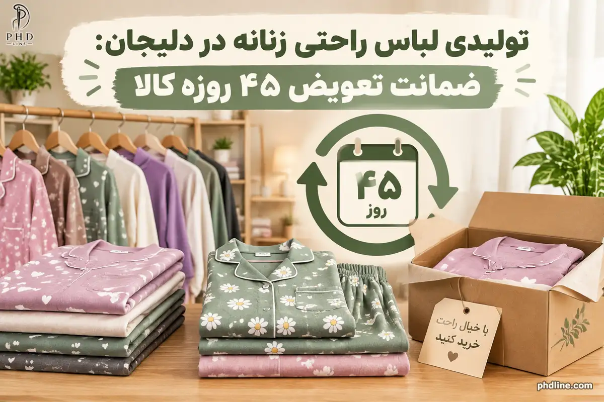 تولیدی لباس راحتی زنانه در شهر دلیجان