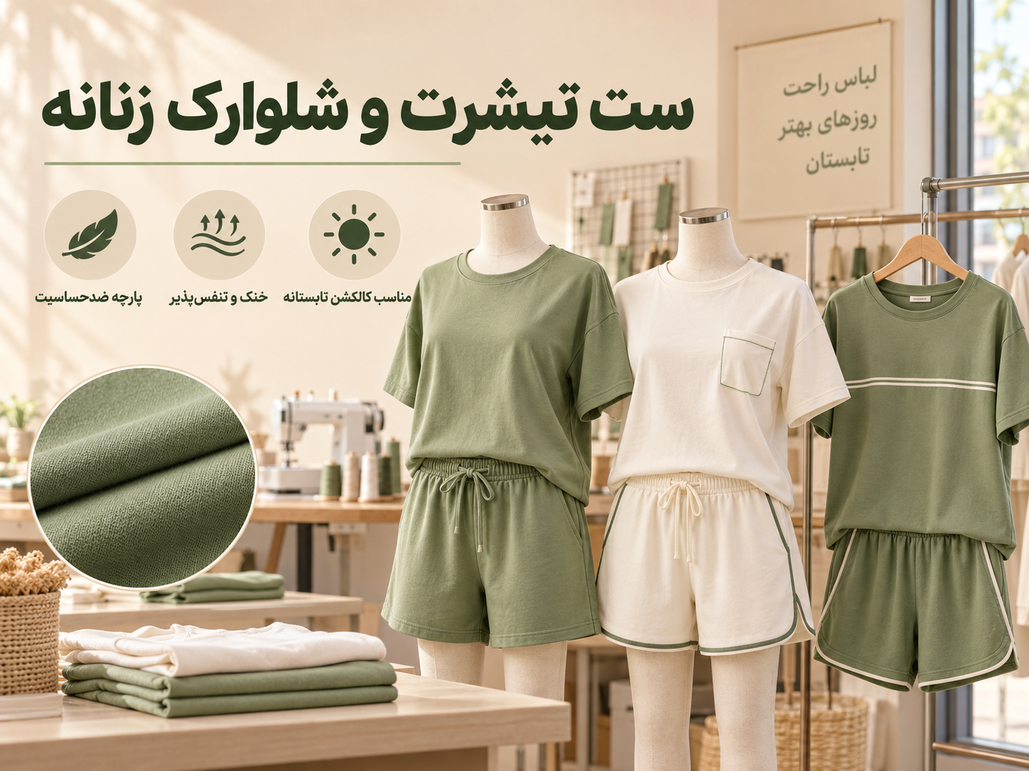 تولیدی لباس راحتی زنانه قزوین