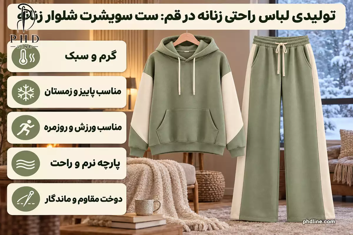 تولیدکننده لباس راحتی زنانه در قم