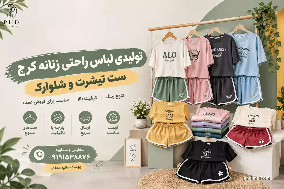 تولیدی لباس زنانه راحتی در کرج