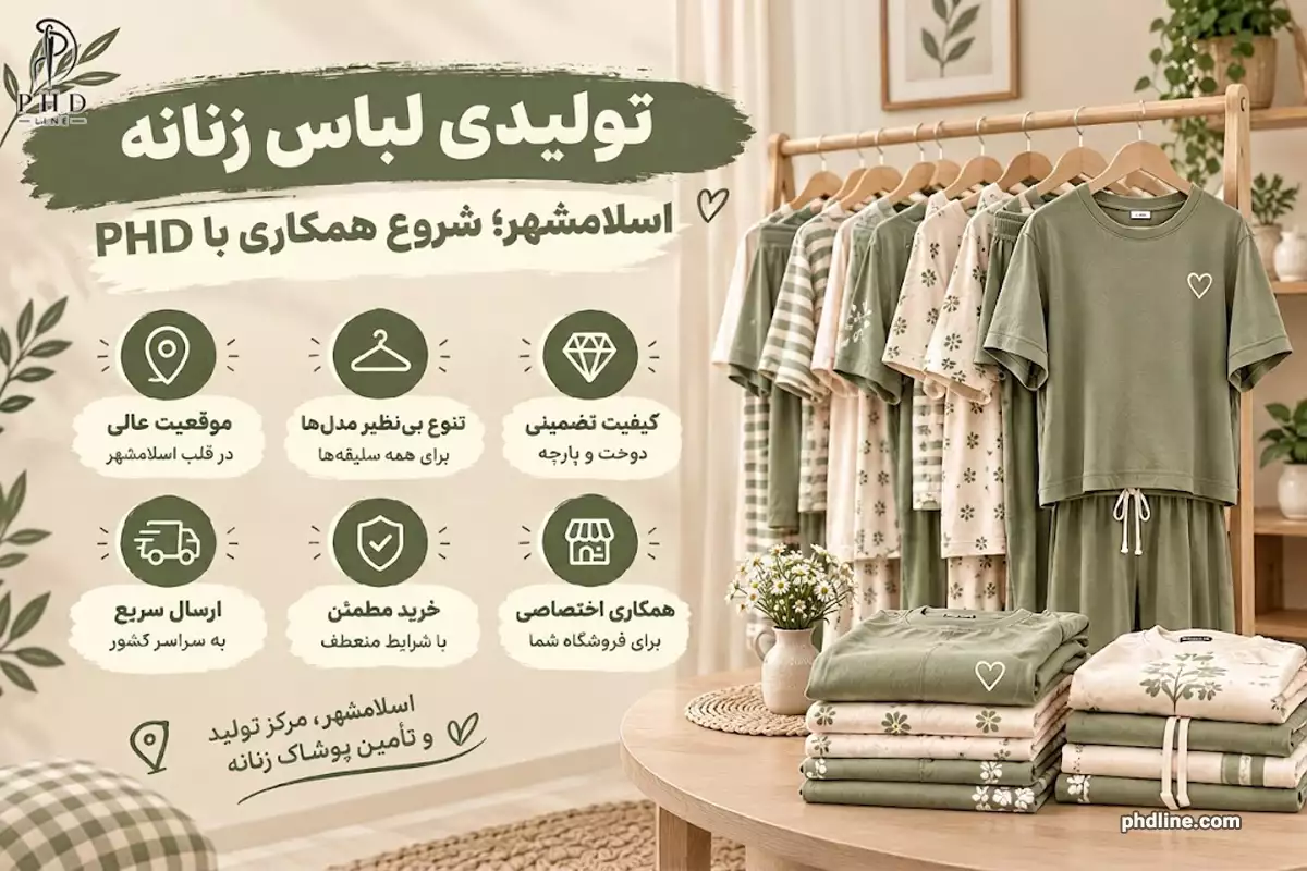 تولیدی لباس زنانه در شهرستان اسلامشهر