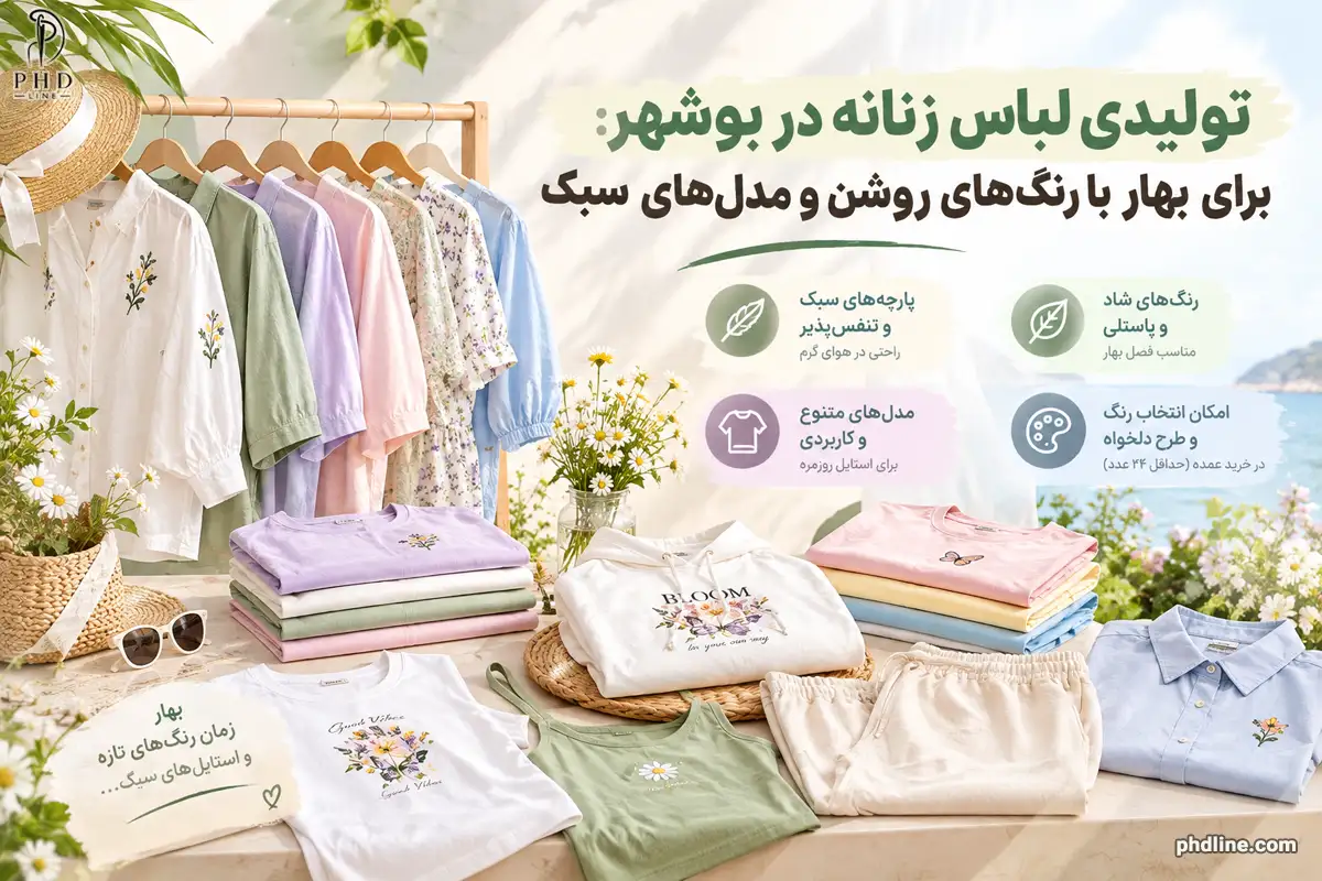 تولیدی لباس زنانه در شهر بوشهر
