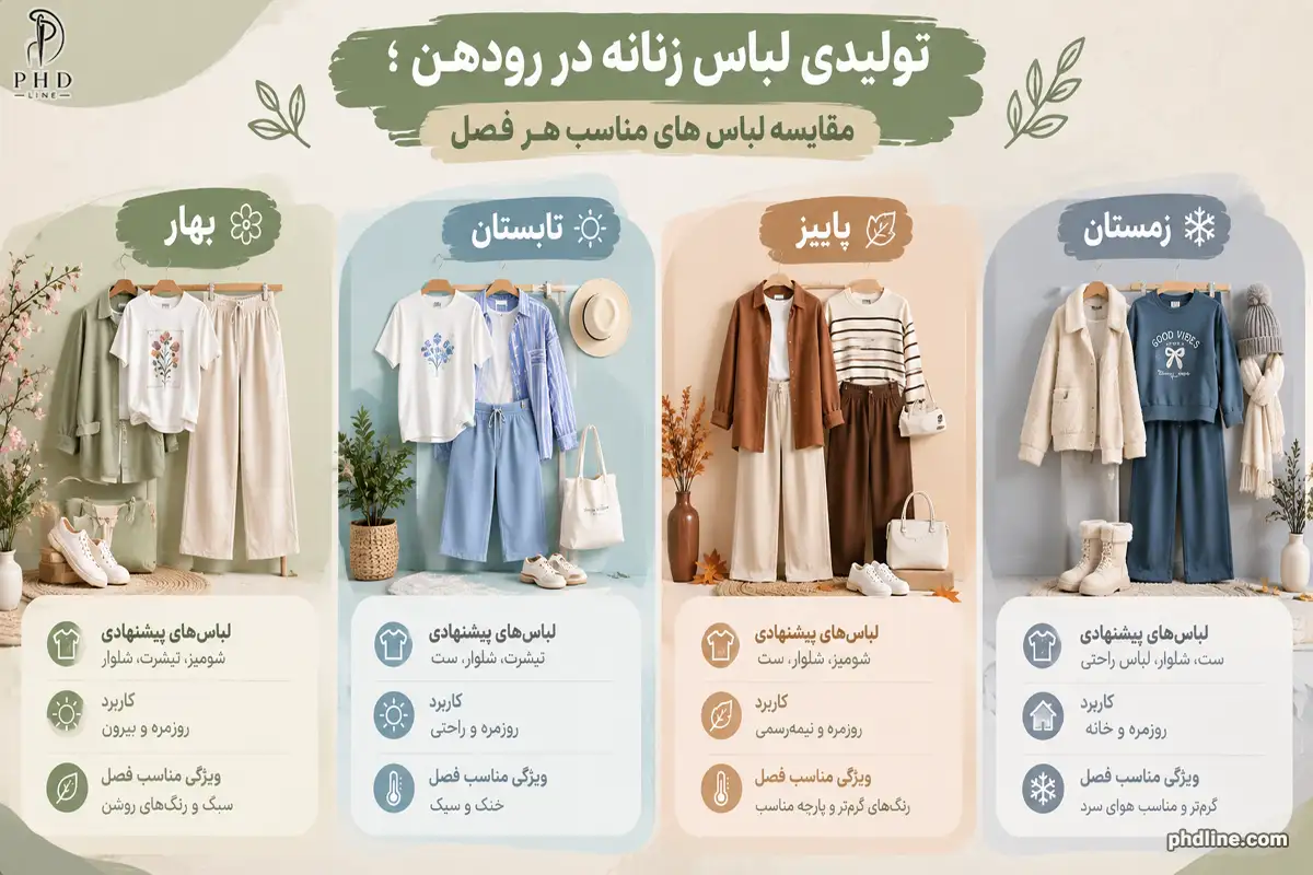 تولیدکننده لباس زنانه در رودهن