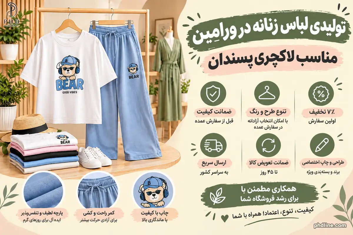 تولید لباس زنانه در شهر ورامین