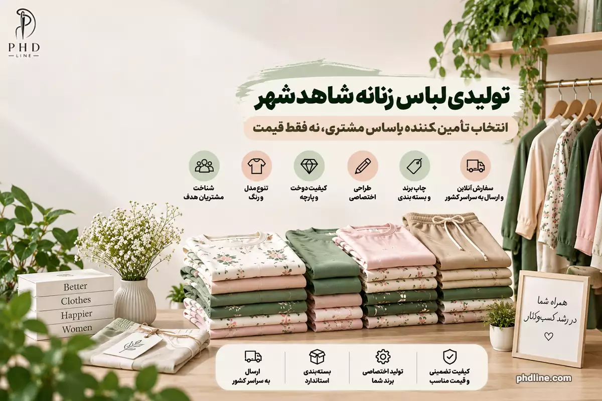 تولیدی لباس زنانه در شهرستان شاهدشهر