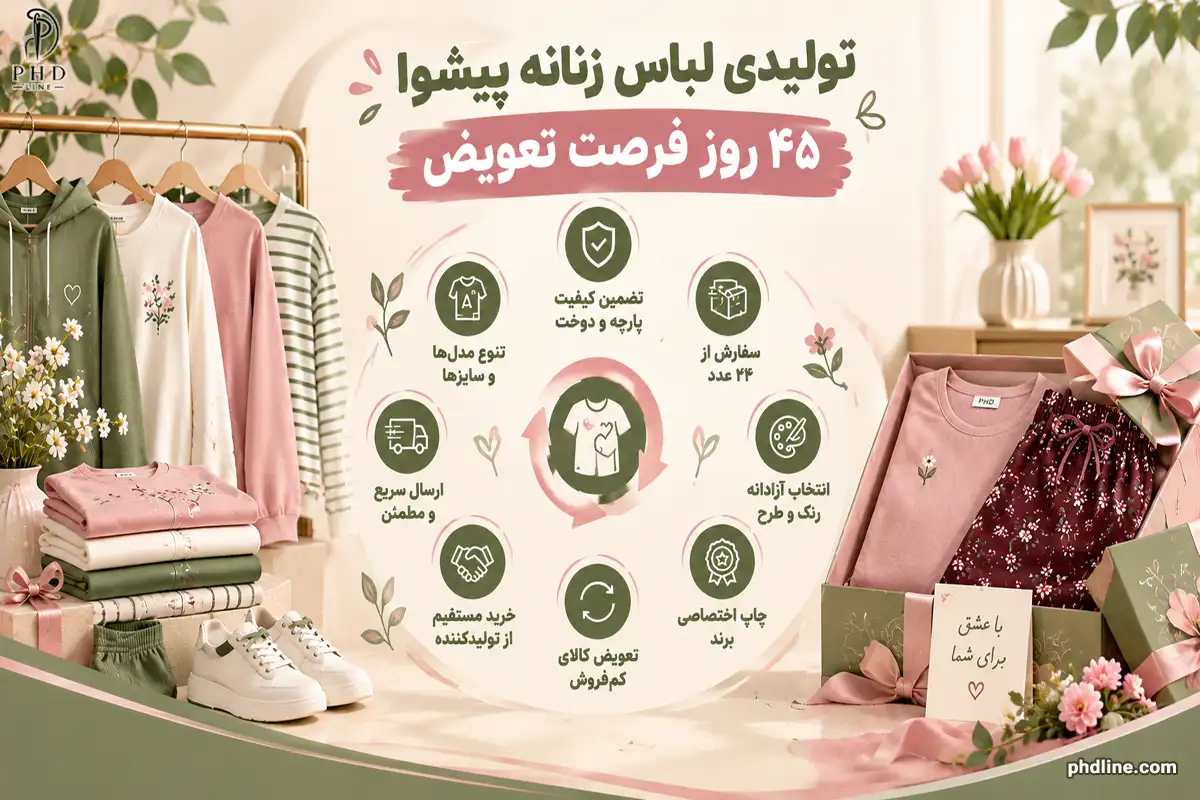 تولیدی لباس زنانه برای شهر پیشوا