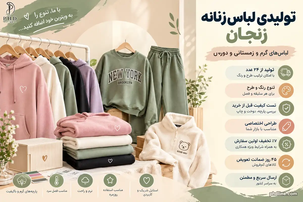 تولیدی لباس زنانه شهر زنجان