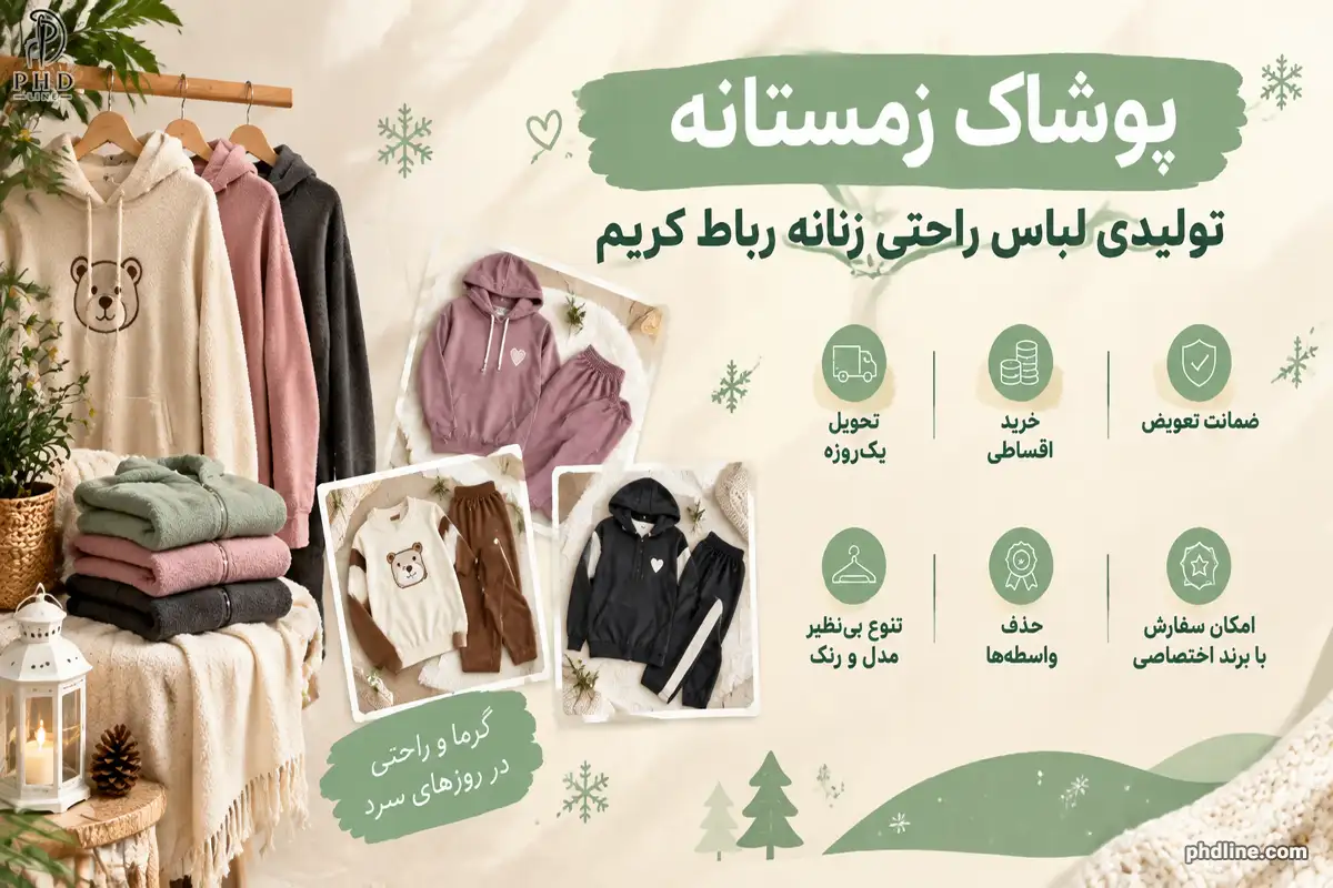 تولیدکننده لباس راحتی زنانه رباط کریم