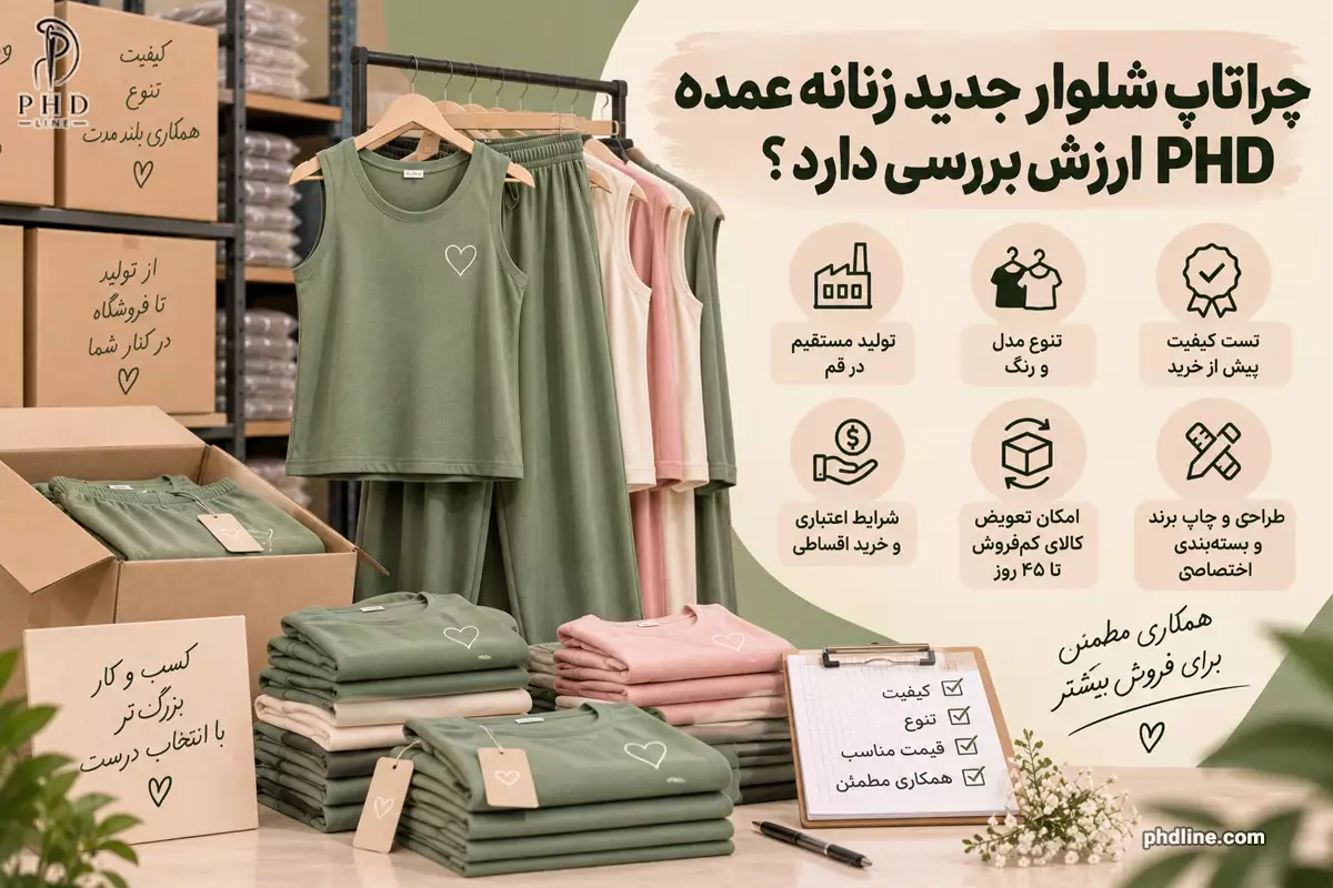 تولید‌کننده تاپ شلوار جدید زنانه 