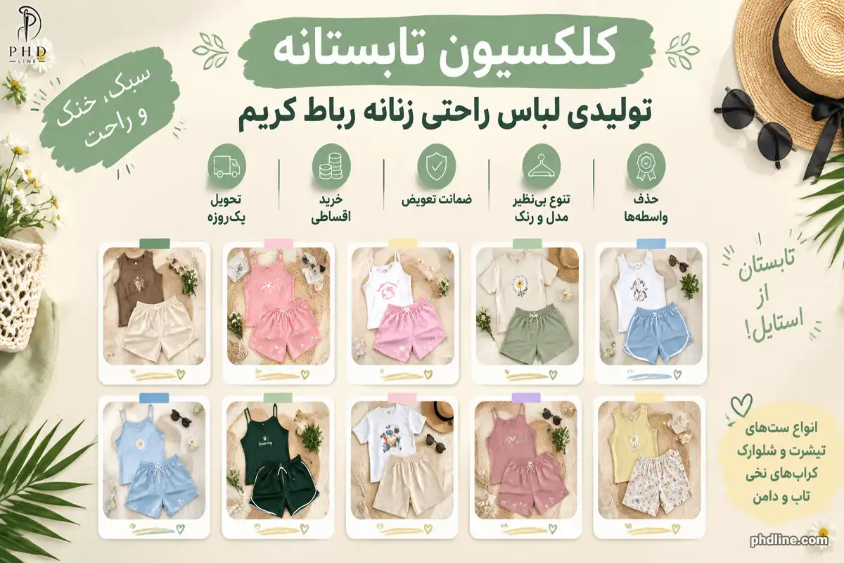 تولیدی لباس راحتی زنانه در رباط کریم