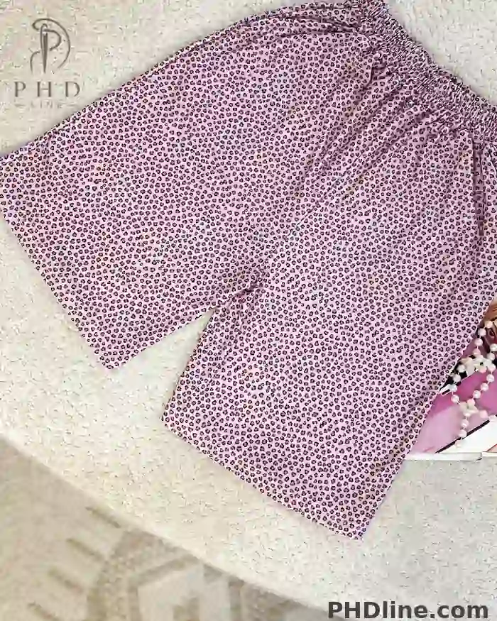 1000082810 شلوارک Pink design - تصویر 1