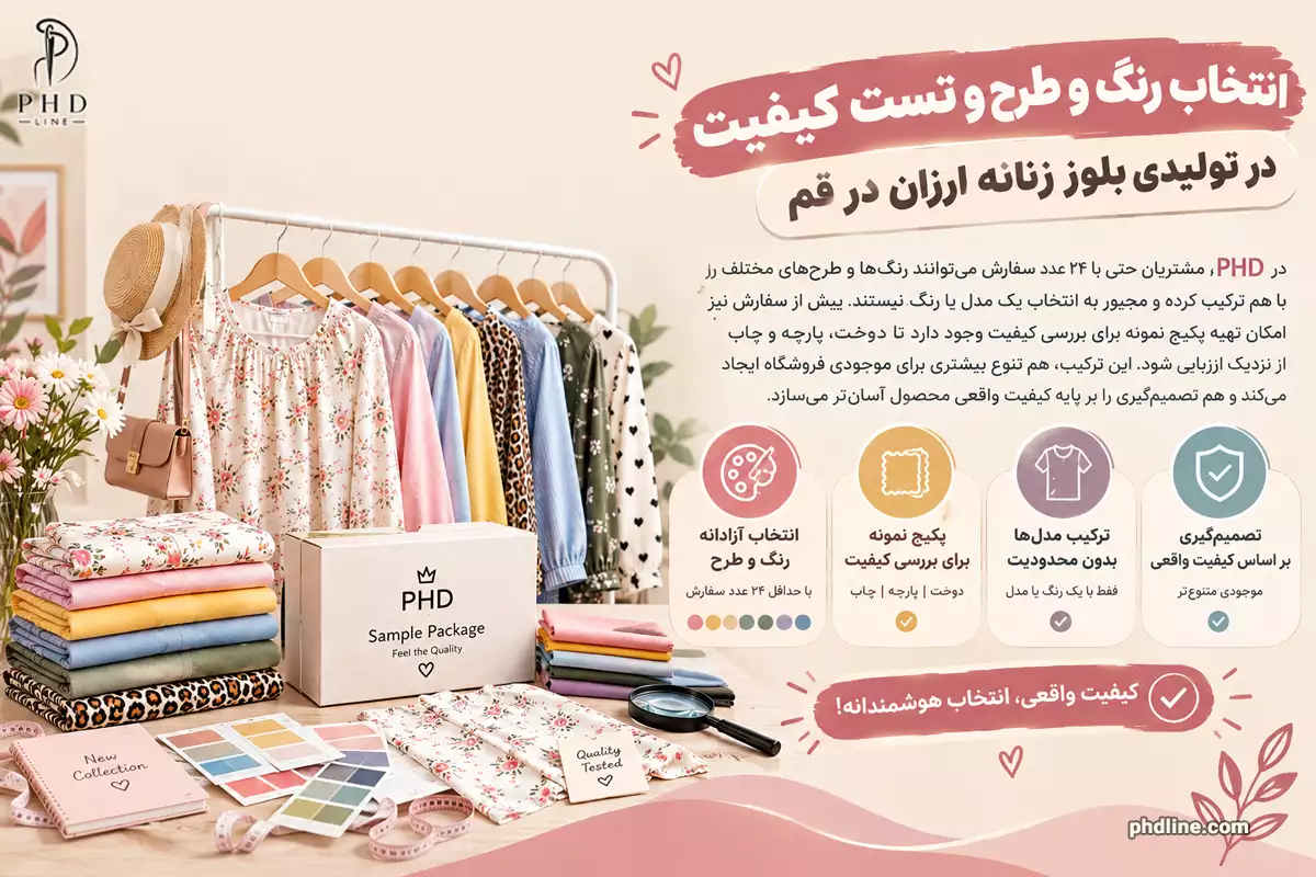 تولیدی بلوز زنانه ارزان در استان قم