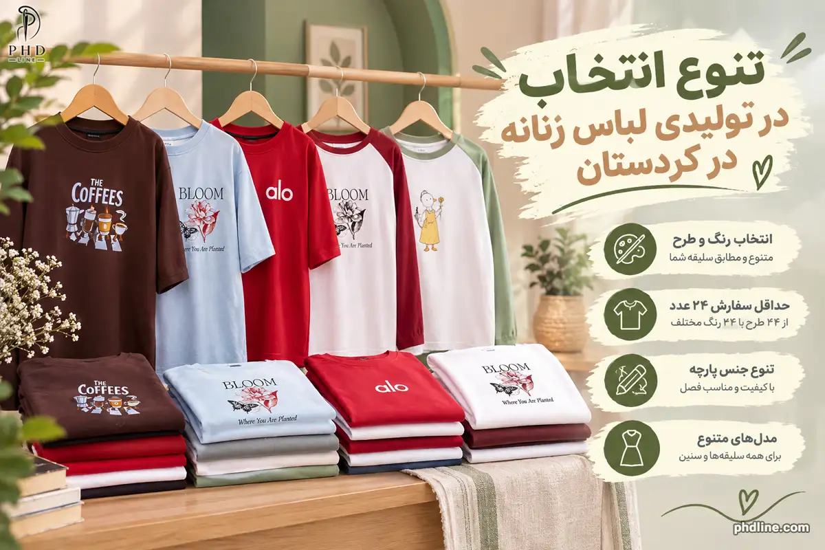 تولیدی لباس زنانه در استان کردستان