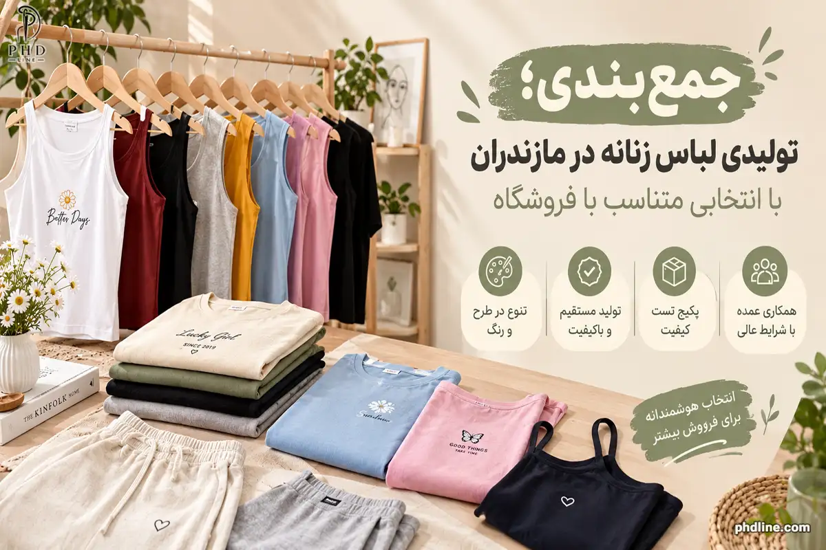 تولیدکننده لباس زنانه در استان مازندران