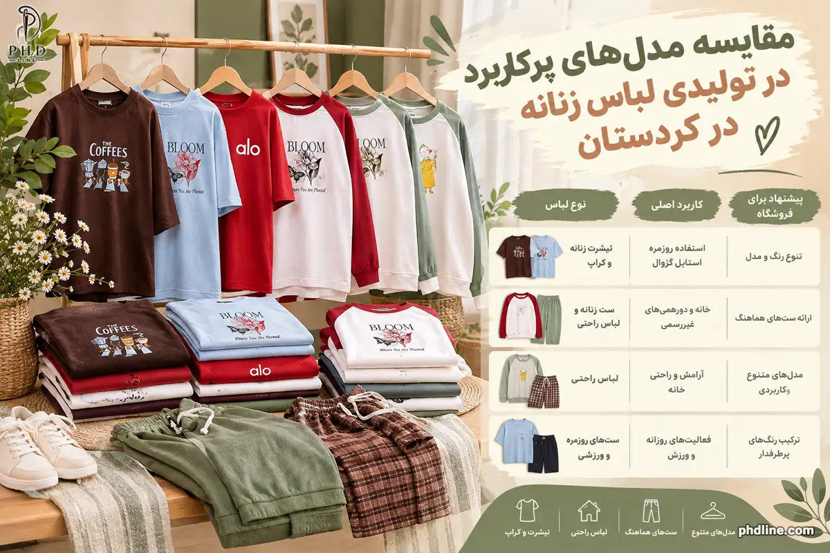 تولیدکننده لباس زنانه در استان کردستان